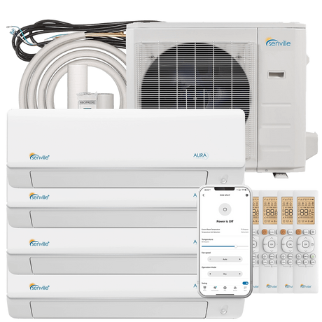 Senville 48,000 BTU Quad Zone Mini Split Heat Pump
