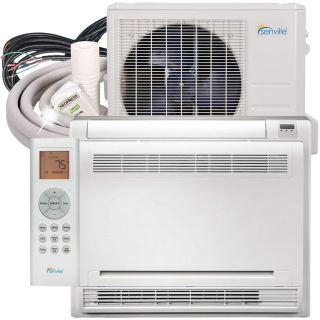 Senville Aura Floor Mounted 12k-24k BTU Mini Split Heat Pump - Main