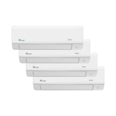 Senville Aura Quad Zone Mini Split Heat Pump 12k+12k+12k+12k