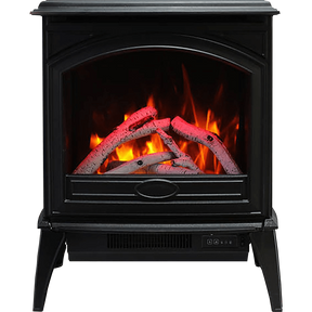 Sierra Flame 50-inch Freestanding Electric Stove with Birch Log Set