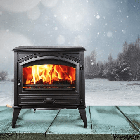 Sierra Flame Lynwood Cast Iron Wood Burning Stove