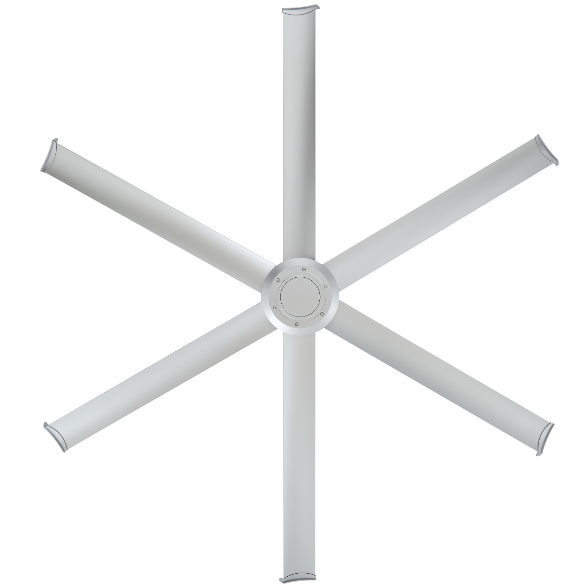Silver Universal Mount Ceiling Fan - MM1-84SS-01 - Front