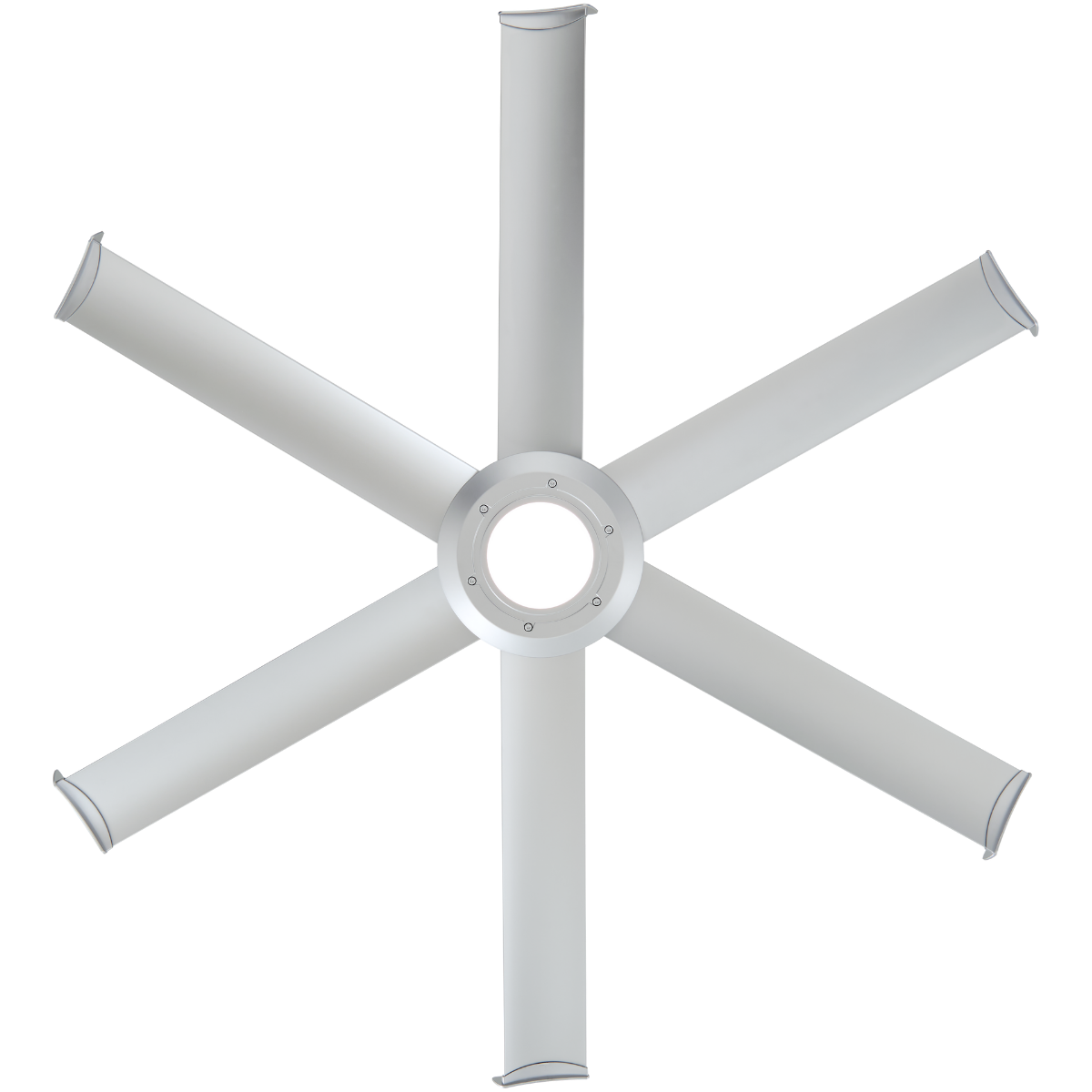 Silver Universal Mount Ceiling Fan with LED Light - MM1-60SS-03 - Front