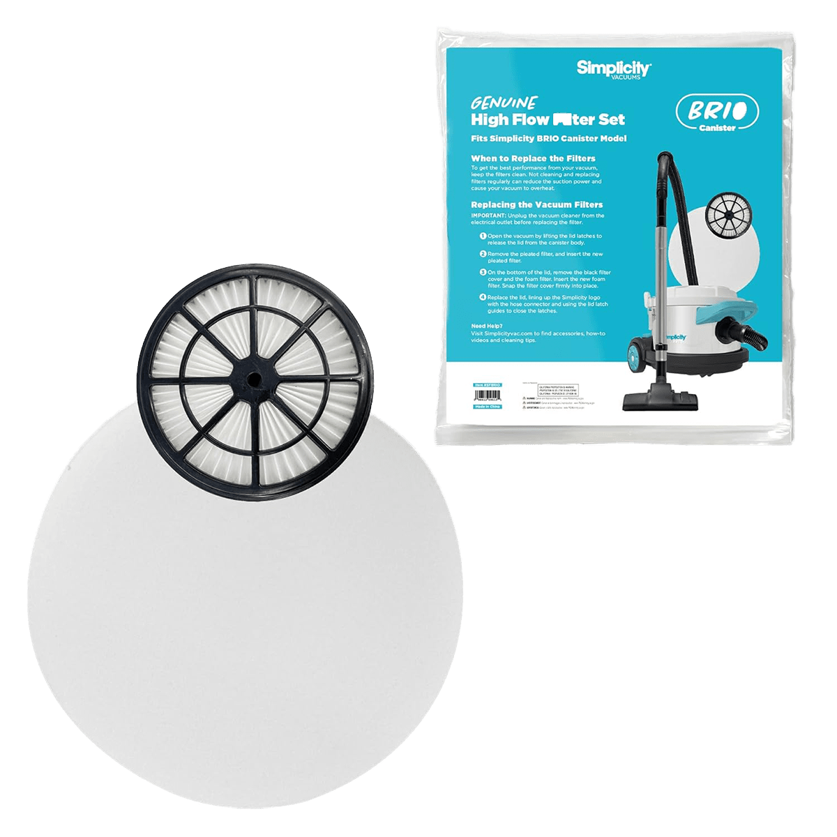 Simplicity Brio High-Flow Filter Set - Main