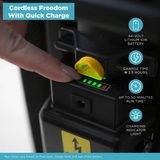 Simplicity Freedom Cordless Upright Vacuum - Infographic 1
