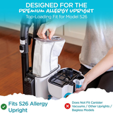 Simplicity Premium Allergy Upright Vacuum HEPA Media Bags 6 Pk - Infographic 1