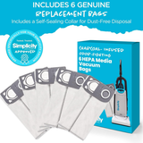 Simplicity Premium Allergy Upright Vacuum HEPA Media Bags 6 Pk - Infographic 7