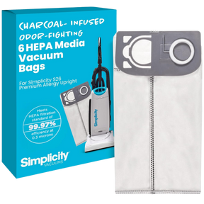 Simplicity Premium Allergy Upright Vacuum HEPA Media Bags 6 Pk - Main