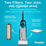 Simplicity Premium Allergy Upright Vacuum Replacement Filter - Infographic 1