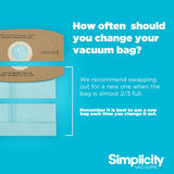 Simplicity S100 Sport Paper Bags 6-Pack - Infographic 2