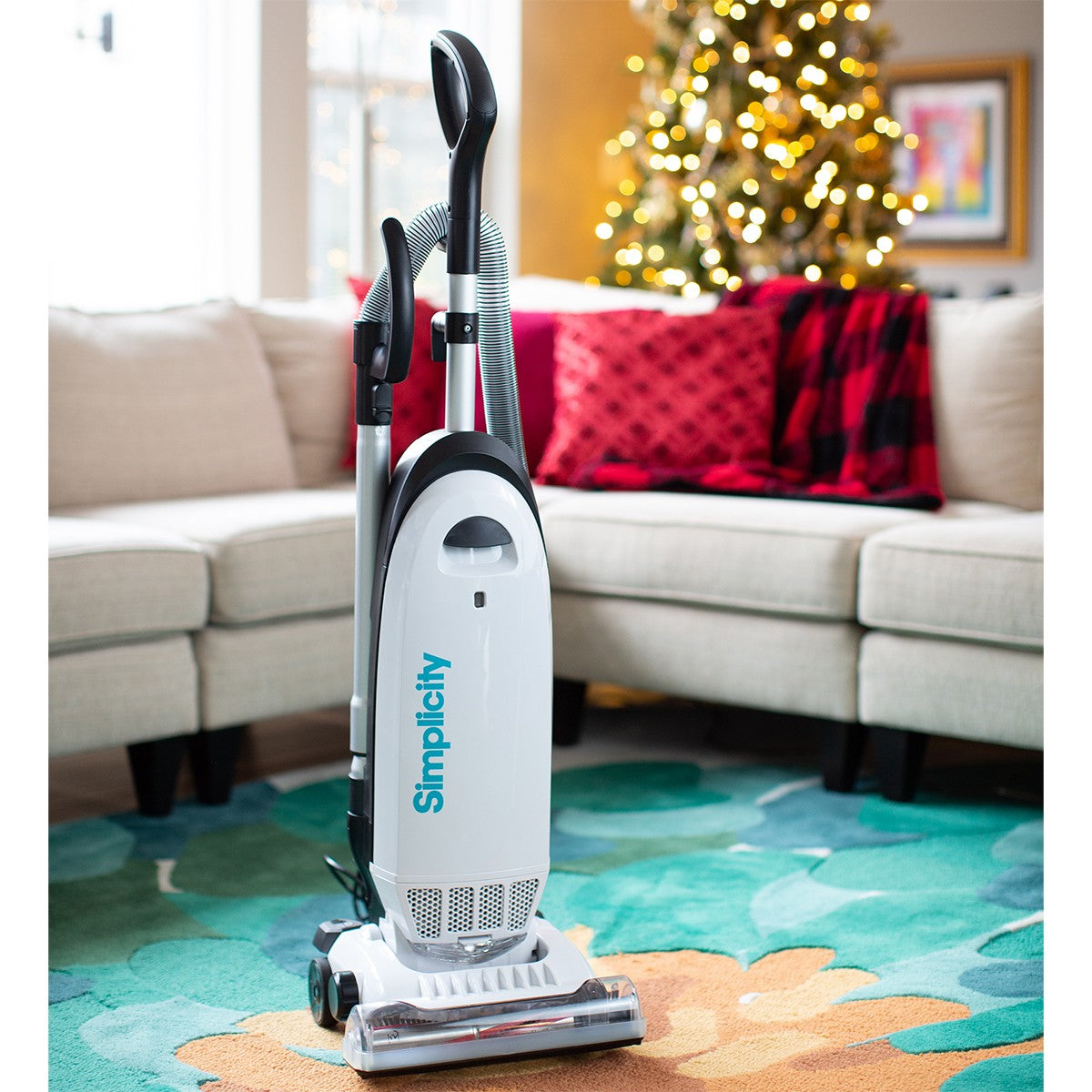 Simplicity Allergy Upright Vacuum - in use