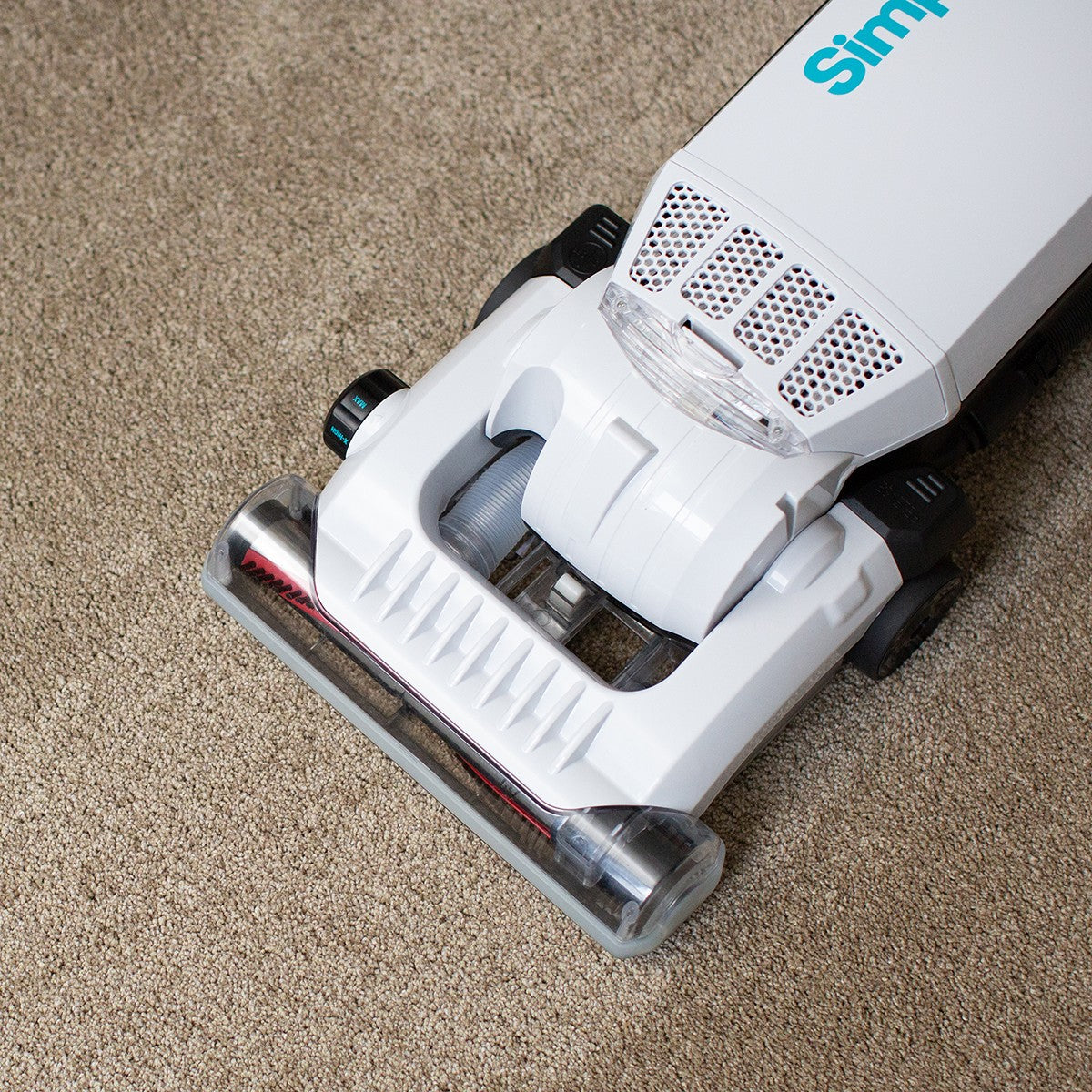 Simplicity Allergy Upright Vacuum - in use