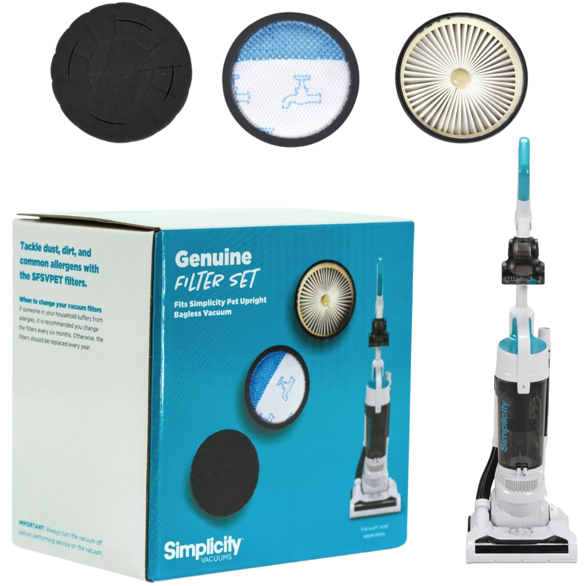 Simplicity SVPET Replacement Filters - Main