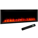 Simplifire Allusion Platinum Recessed Linear Electric Fireplace - 50 Inch Main