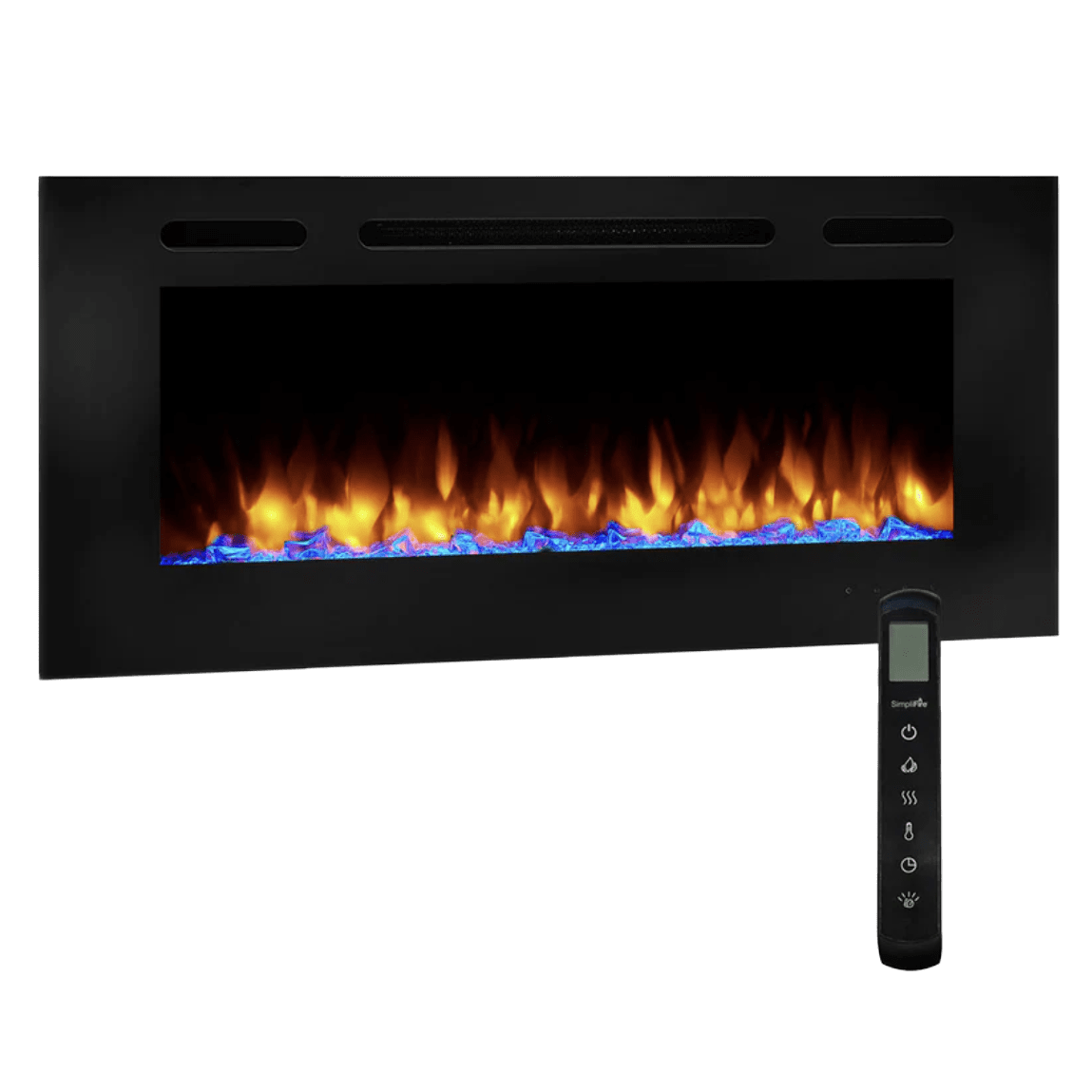 SimpliFire Allusion Linear Electric Wall Mounted Fireplace - 40 Inch Main