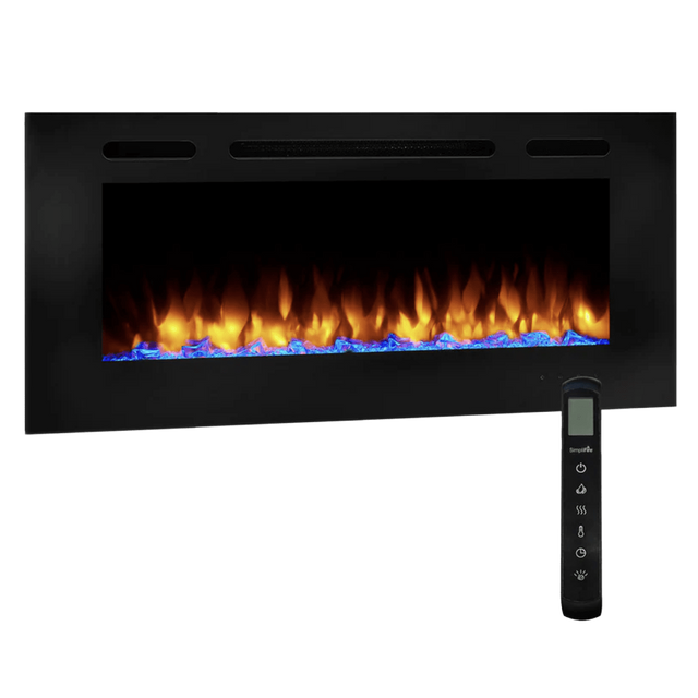 SimpliFire Allusion Linear Electric Wall Mounted Fireplace - 40 Inch Main