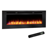 SimpliFire Allusion Linear Electric Wall Mounted Fireplace - 48 Inch Angle