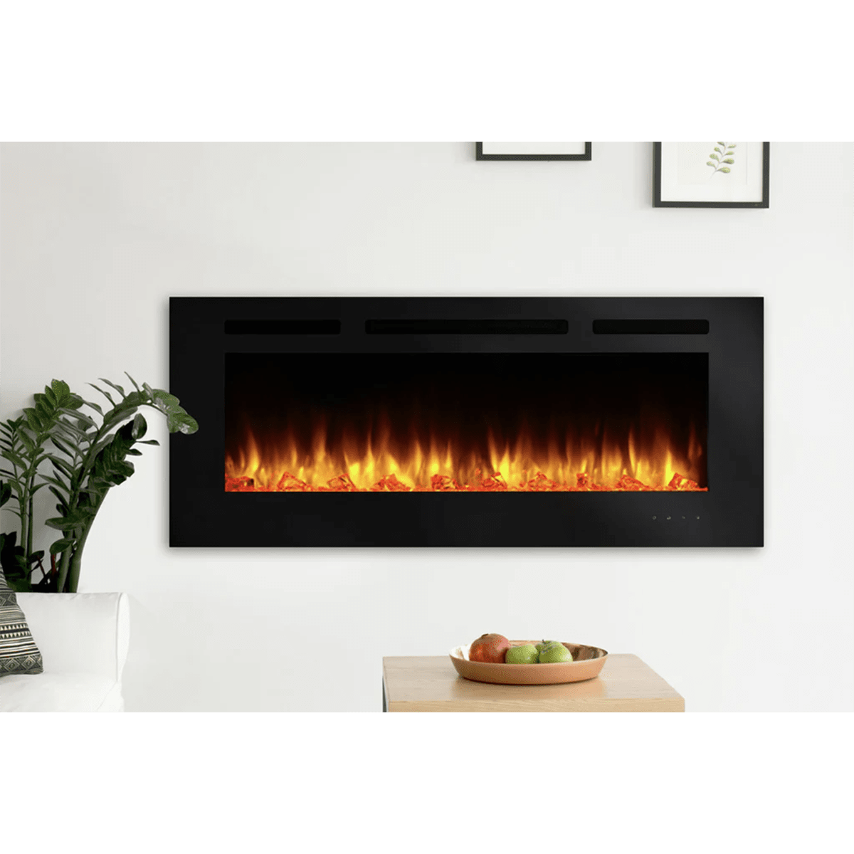 SimpliFire Allusion Linear Electric Wall Mounted Fireplace - Lifestyle 2