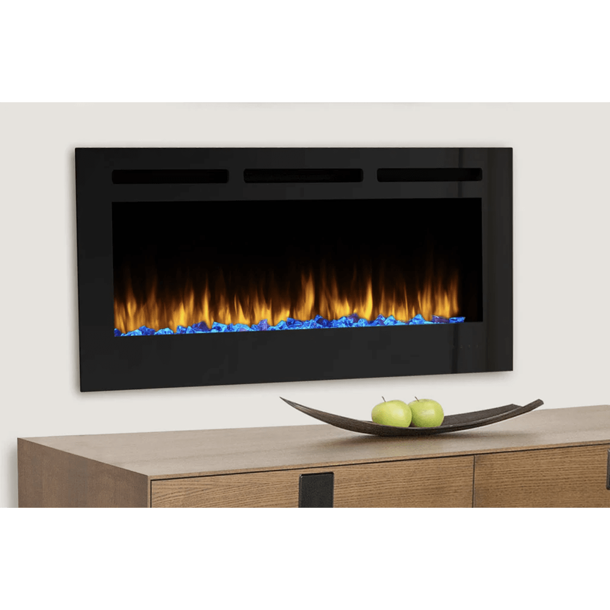 SimpliFire Allusion Linear Electric Wall Mounted Fireplace - Lifestyle 3