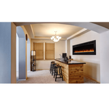 SimpliFire Allusion Linear Electric Wall Mounted Fireplace - Lifestyle 4