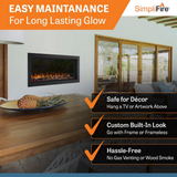 Simplifire Forum Outdoor Electric Fireplace - Infographic 3