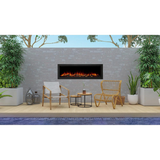 Simplifire Forum Outdoor Electric Fireplace - Lifestyle 1
