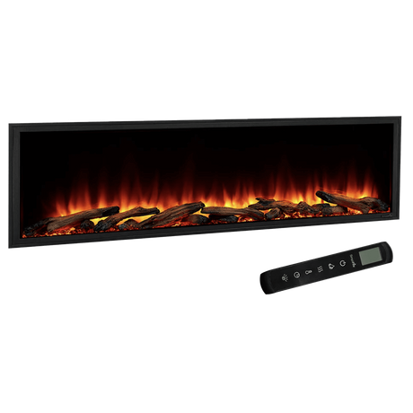 SimpliFire Scion Clean Face Linear Electric Fireplace 55 Inch - Angle