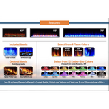 SimpliFire Scion Clean Face Linear Electric Fireplace - Features