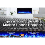 SimpliFire Scion Clean Face Linear Electric Fireplace - Infographic 1