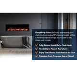 SimpliFire Scion Clean Face Linear Electric Fireplace - Infographic 4