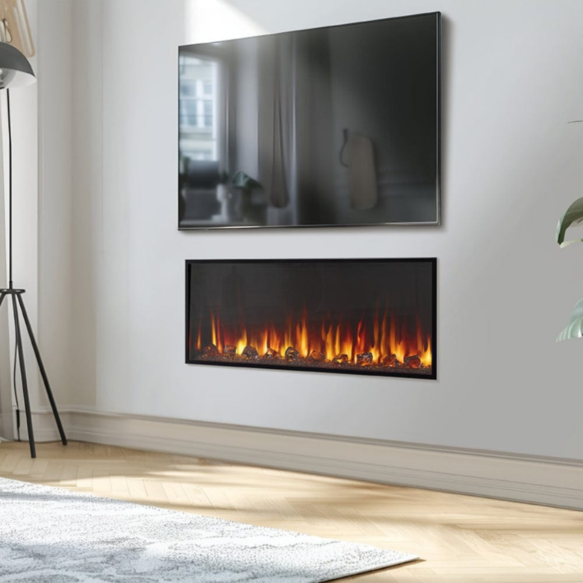 SimpliFire Scion Linear Electric Fireplace 43 Inch - Lifestyle 1