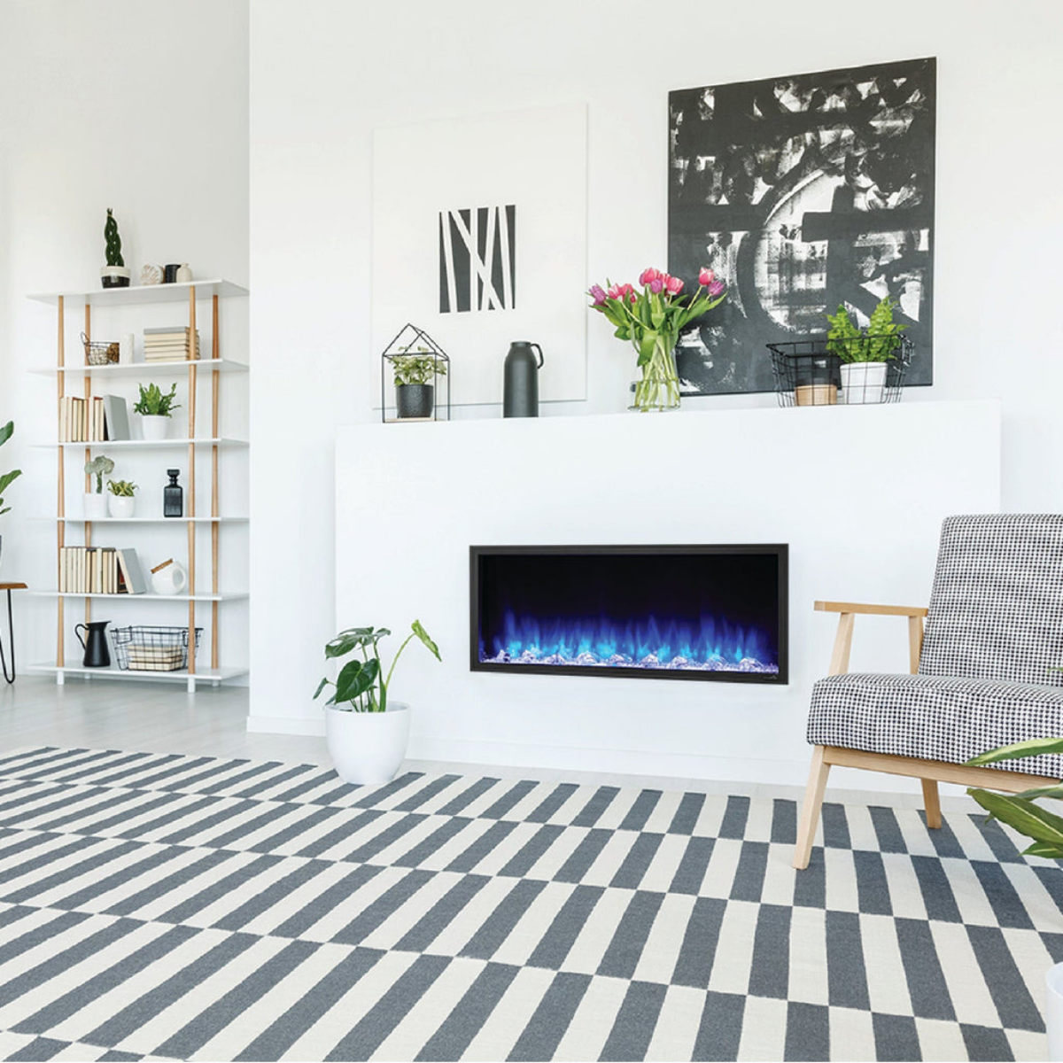 SimpliFire Scion Linear Electric Fireplace 43 Inch - Lifestyle 4