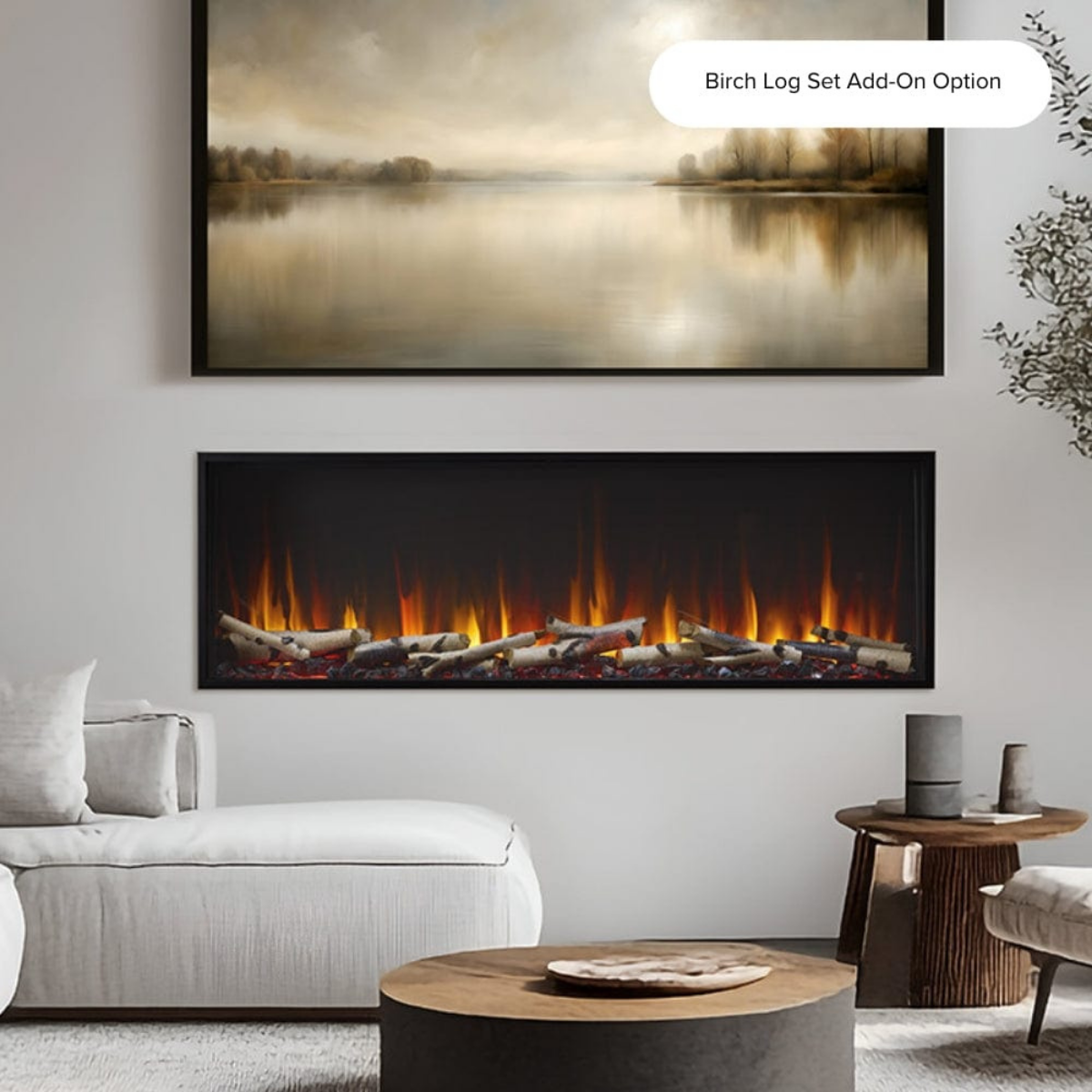 SimpliFire Scion Linear Electric Fireplace 55 Inch - Lifestyle 1