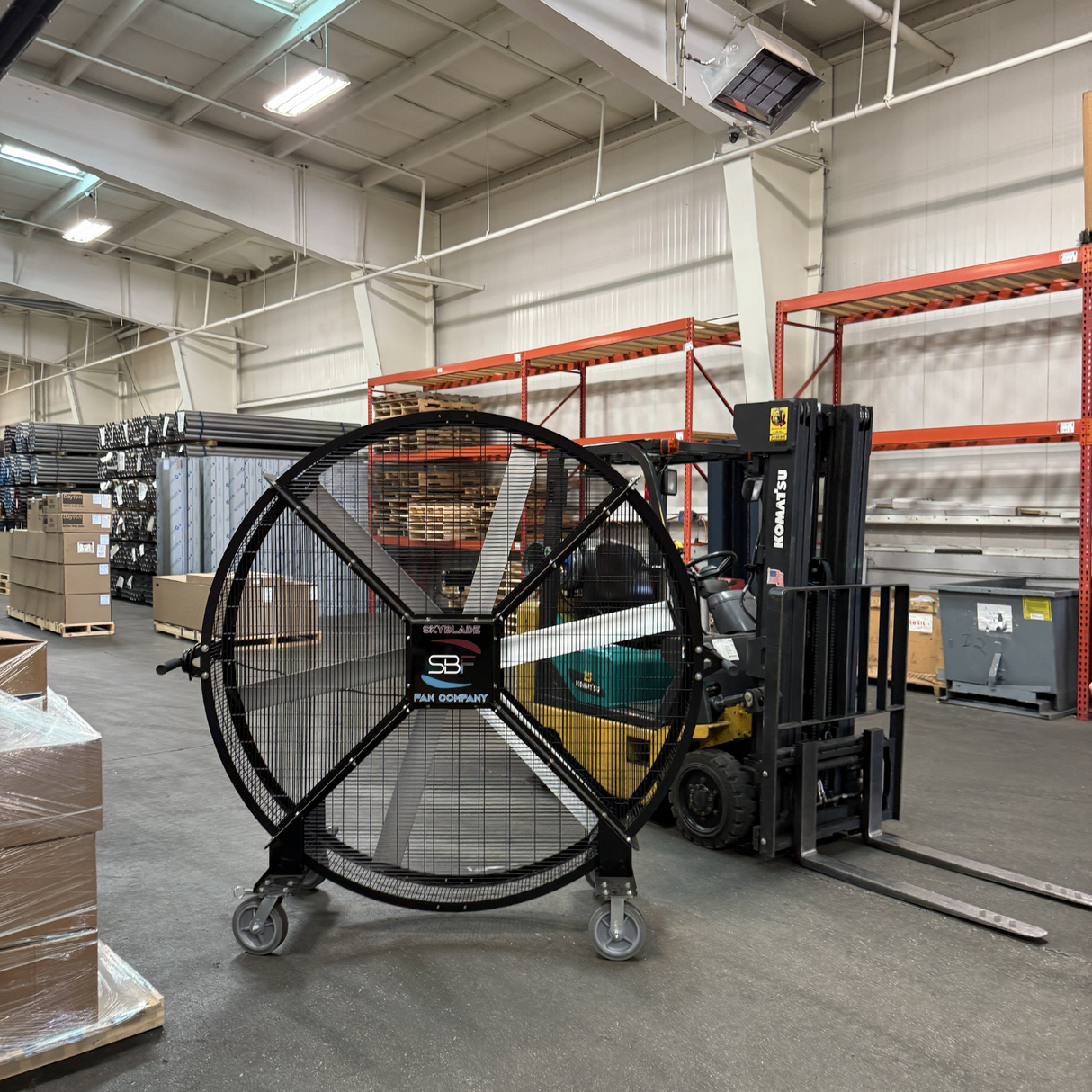 SkyBlade Wingman 6 Ft. IP65 Mobile Drum Fan - Lifestyle 3