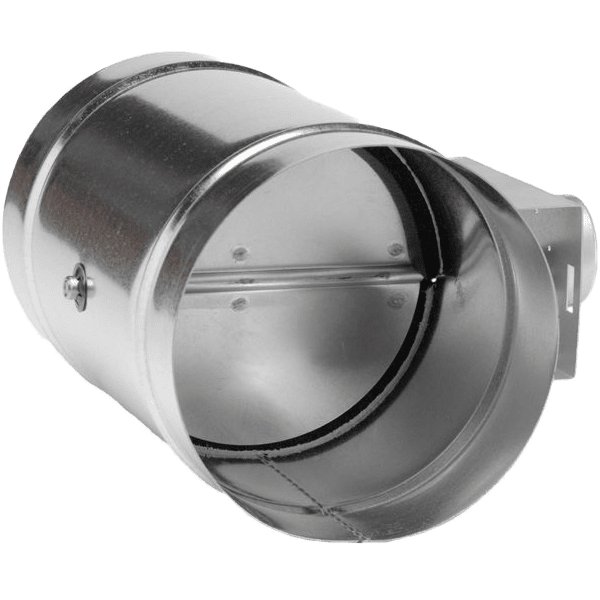 S&P MD Series 24V Normally Closed Motorized Damper - Angle