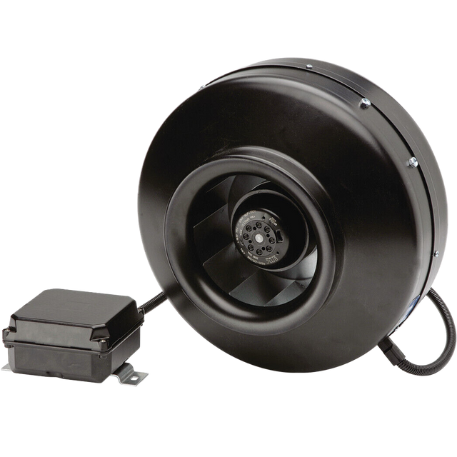 S&P PV-100X Powervent 4-in Inline Centrifugal Duct Fan - Angle 2
