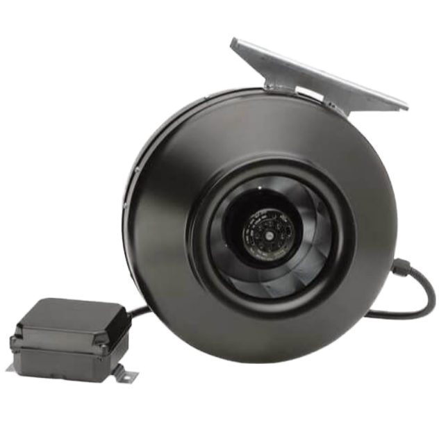 S&P PV-100X Powervent 4-in Inline Centrifugal Duct Fan - Angle 3