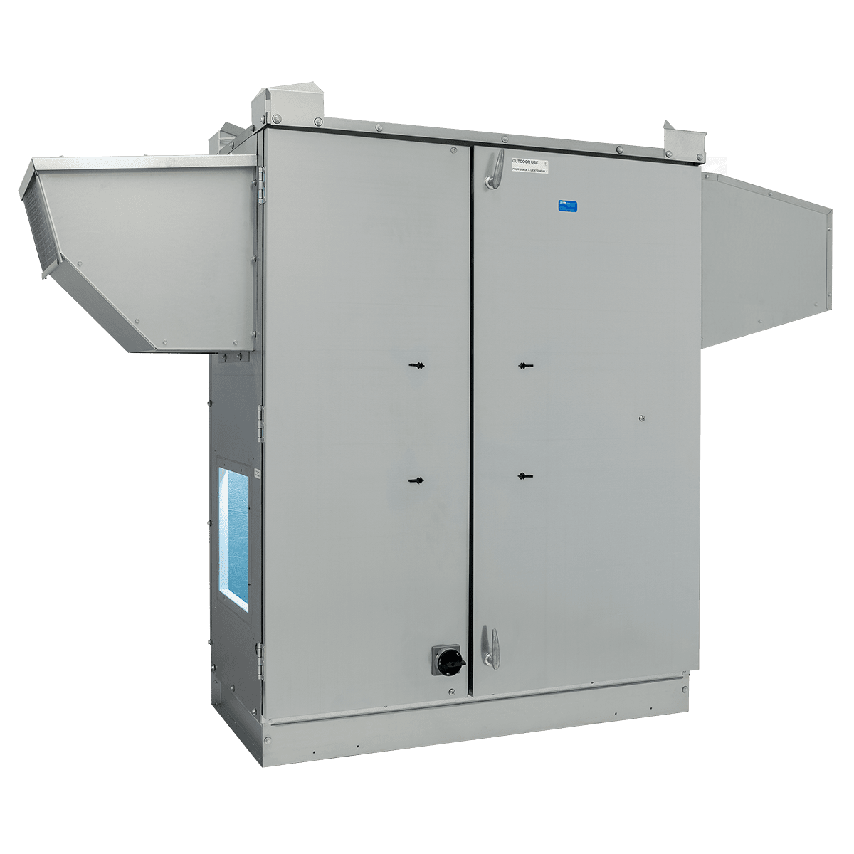 S&P TRCeN800RT-230 Rooftop Commercial ERV w/ EC Motor - Close Angle 1