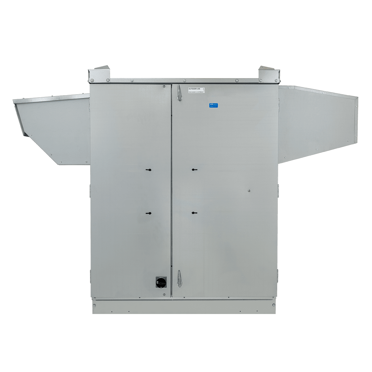 S&P TRCeN800RT-230 Rooftop Commercial ERV w/ EC Motor - Close Front