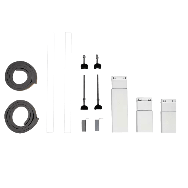 Soleus Air 8,000 BTU Wi-Fi Saddle Window Air Conditioner  - Install Kit