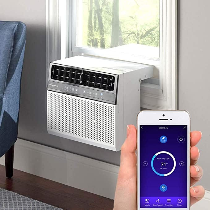 Soleus Air 8,000 BTU Wi-Fi Saddle Window Air Conditioner -