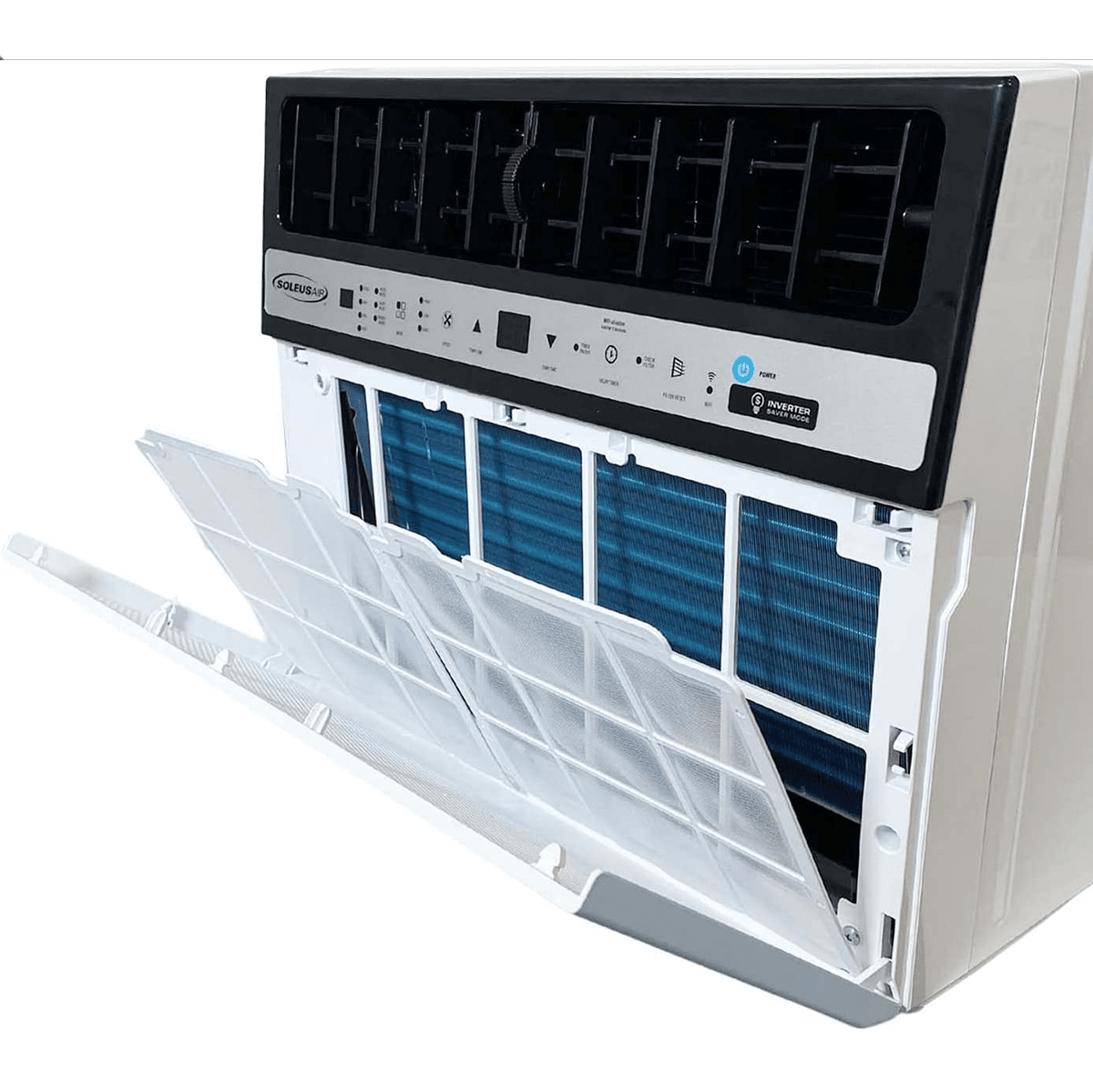 Soleus Air 12,000 BTU Saddle Window Air Conditioner w/Heat - Filter