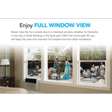 Soleus Air 12,000 BTU Saddle Window Air Conditioner w/Heat - Full Window