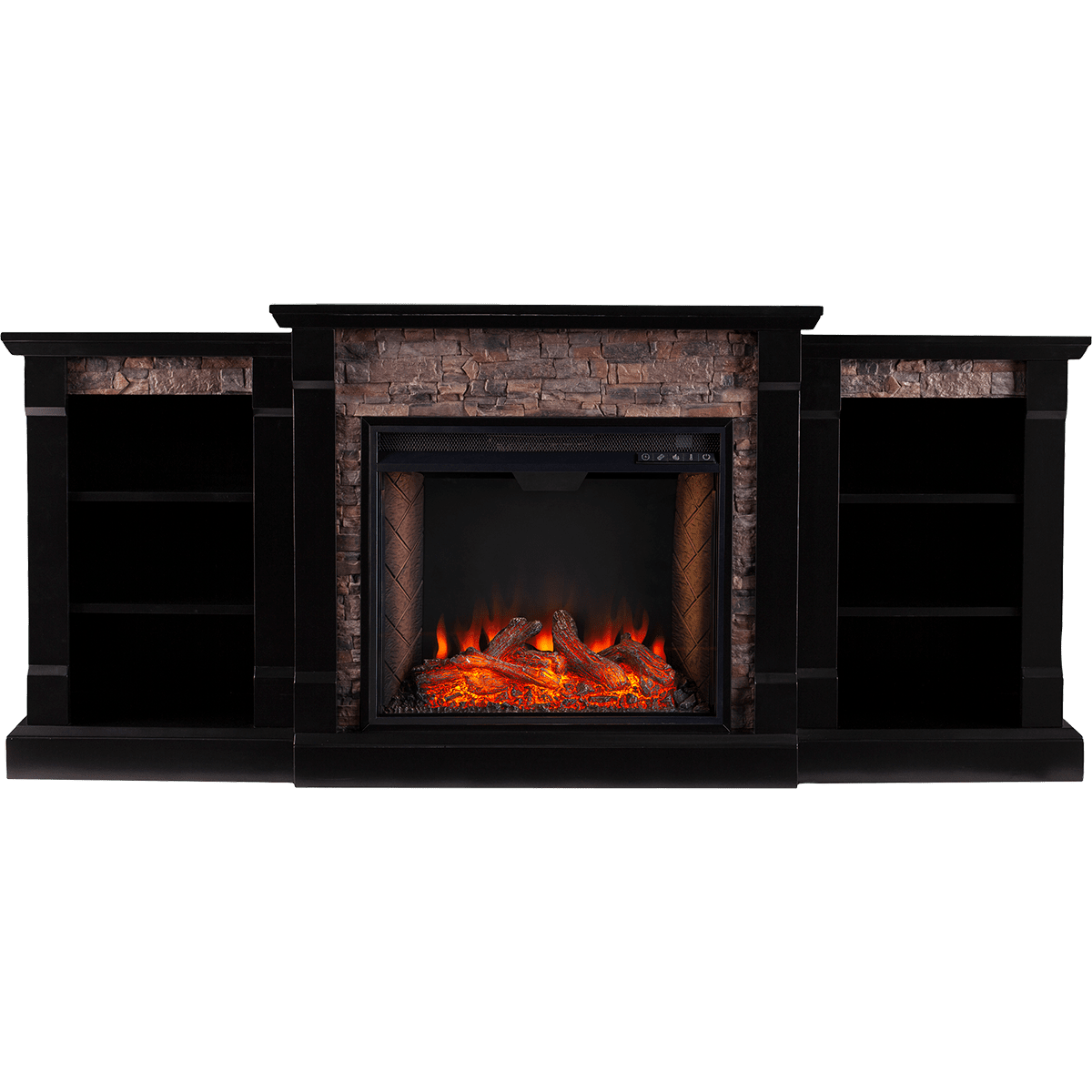 Southern Enterprises Gallatin Faux Stone Fireplace
