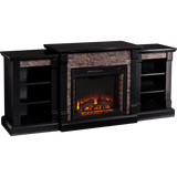 Southern Enterprises Gallatin Faux Stone Fireplace