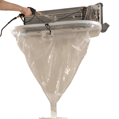 SpeedClean Mini Split Bib Kit in Use