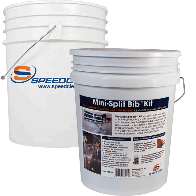 SpeedClean Mini Split Bib Kit with Bucket