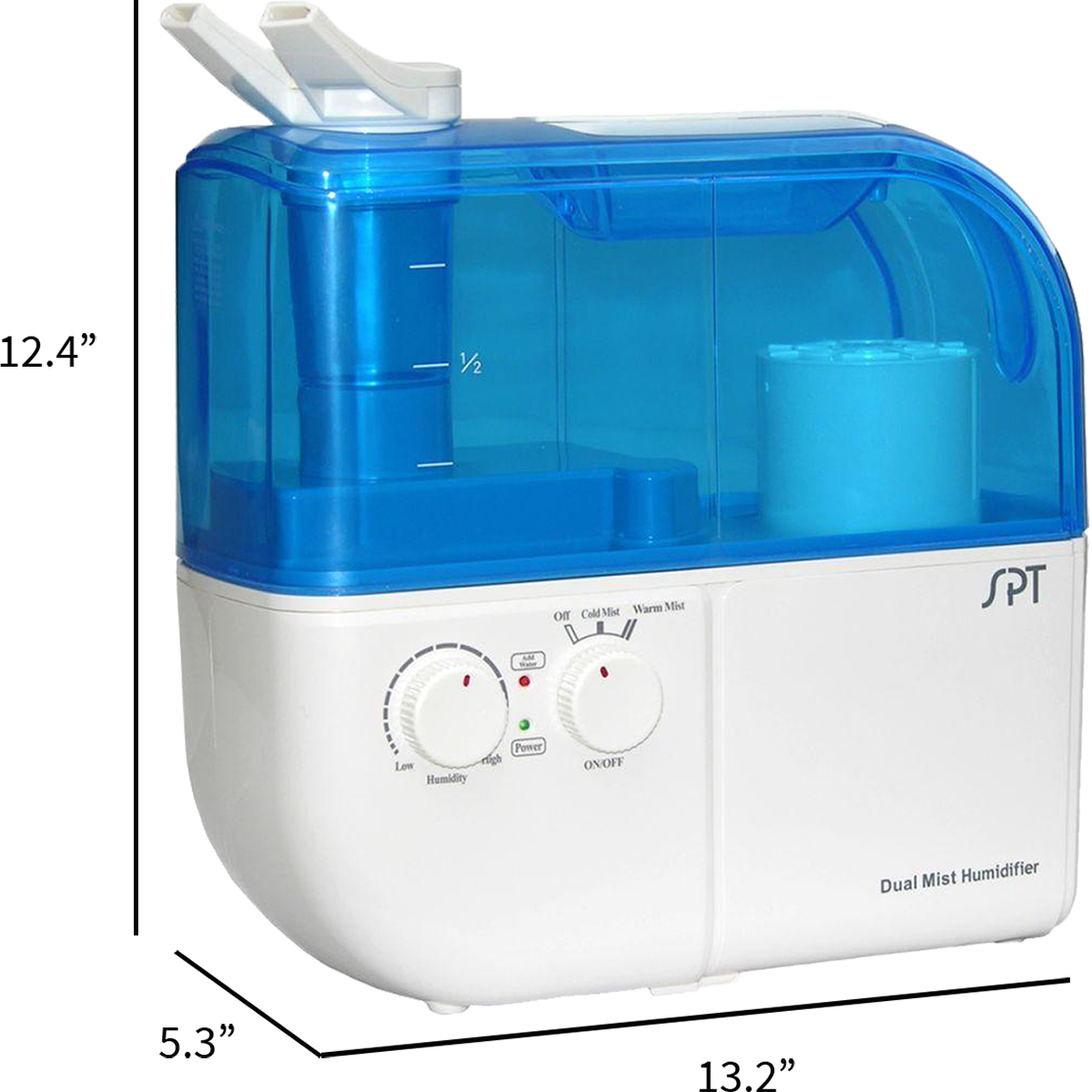 Sunpentown SU 4010 Ultrasonic Humidifier - Dimensions