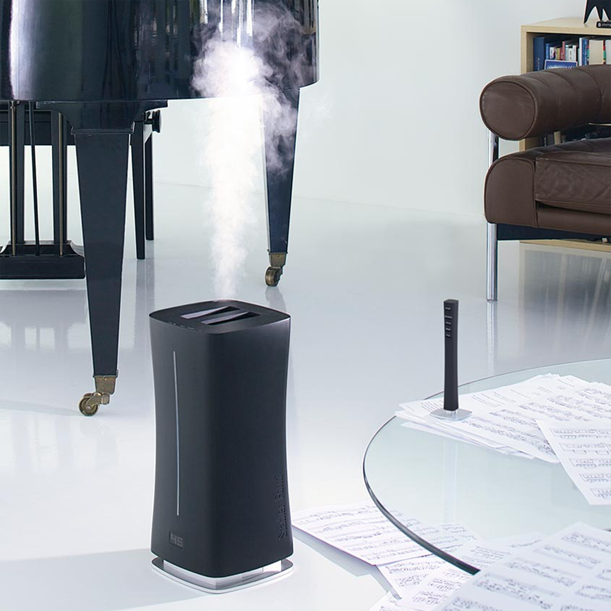 Stadler Form Eva Ultrasonic Humidifier - Black in Living Room
