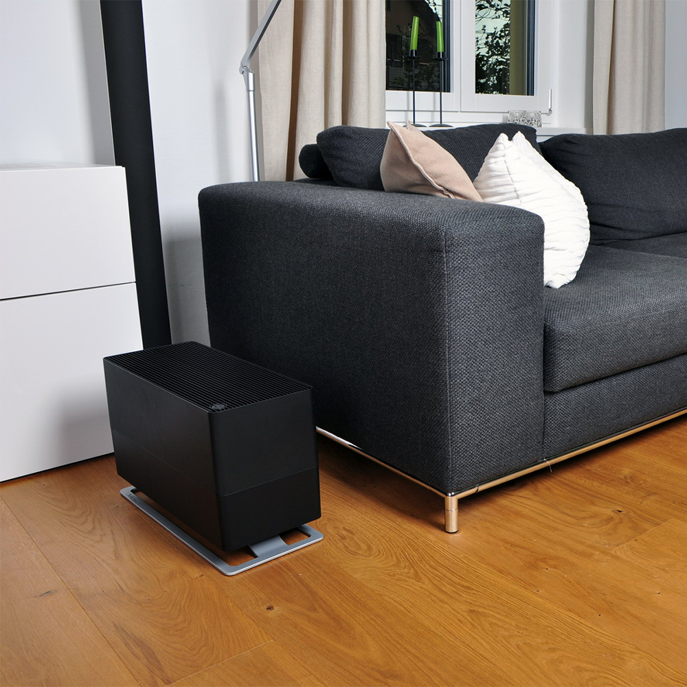 Stadler Form Oskar Big Humidifier - next to couch on floor